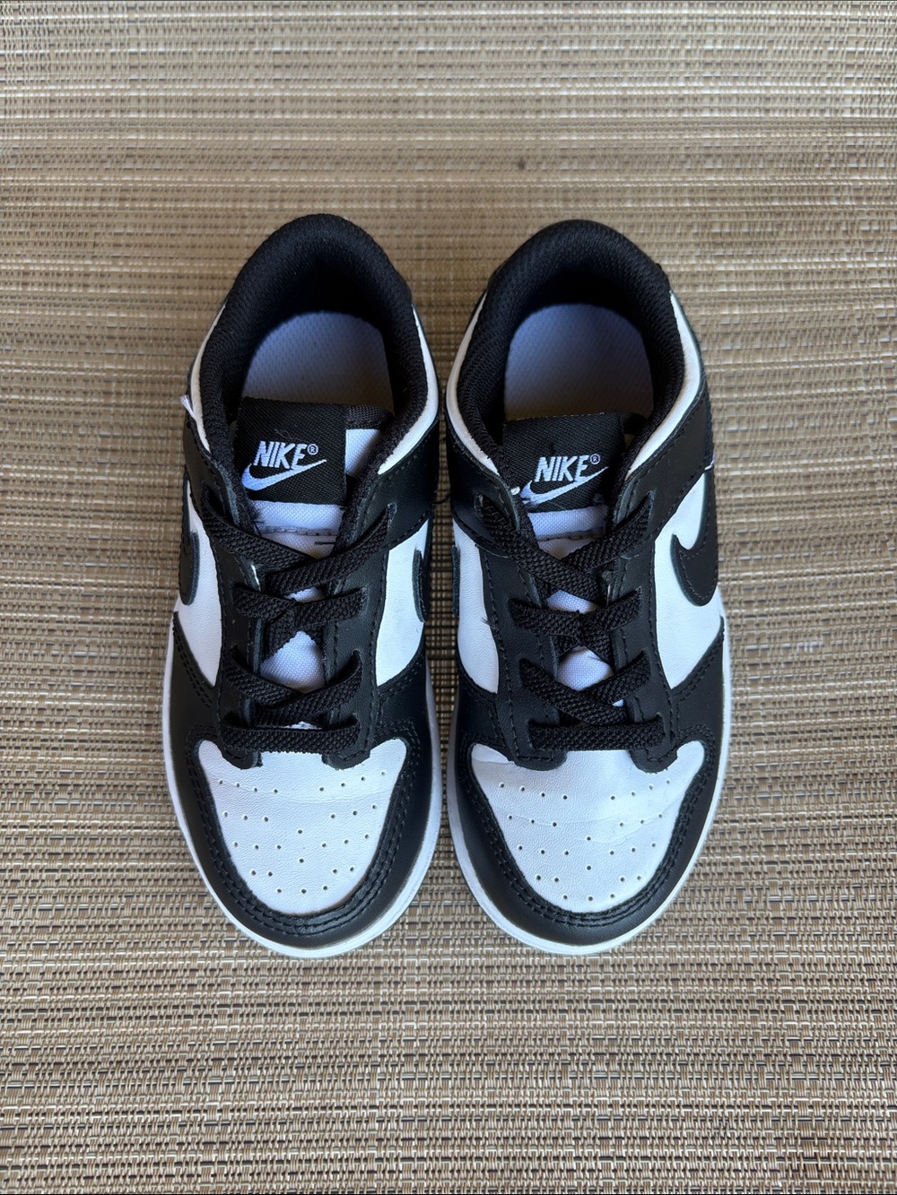 Nike Kids Black and White Dunks